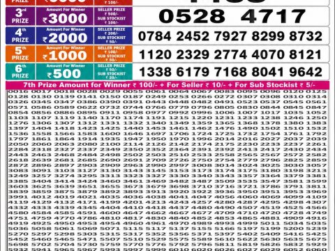 Punjab State Dear 50 Beast Monday Weekly Lottery Result 18/05/26