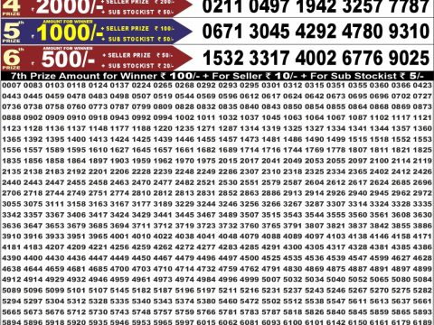 Punjab State Dear 50 Chief Thursday Weekly Lottery Result 04/06/26