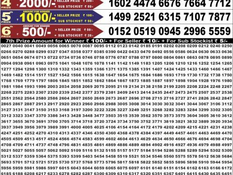Punjab State Dear 50 Ranger Sunday Weekly Lottery Result 07/06/26