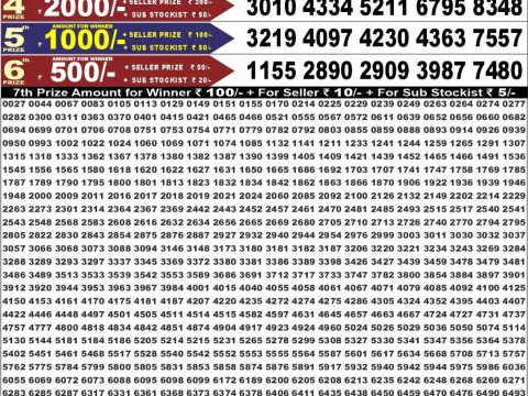 Punjab State Dear 50 Beast Monday Weekly Lottery Result 08/06/26