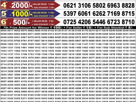 Punjab State Dear 50 Chief Thursday Weekly Lottery Result 11/06/26