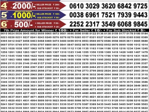 Punjab State Dear 50 Chief Thursday Weekly Lottery Result 18/06/26 Punjab State Dear 50 Chief Thursday Weekly Lottery Result 18/06/26