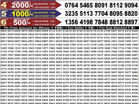 Punjab State Dear 50 Jackal Saturday Weekly Lottery Result 20/06/26