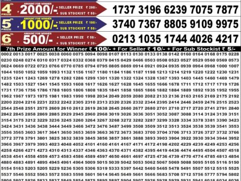 Punjab State Dear 50 Jackal Saturday Weekly Lottery Result 04/07/26