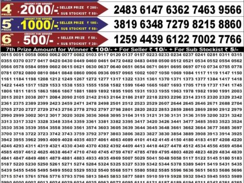 Punjab State Dear 50 Buster Wednesday Weekly Lottery Result 08/07/26