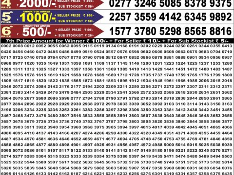 Punjab State Dear 50 Buster Wednesday Weekly Lottery Result 05/08/26