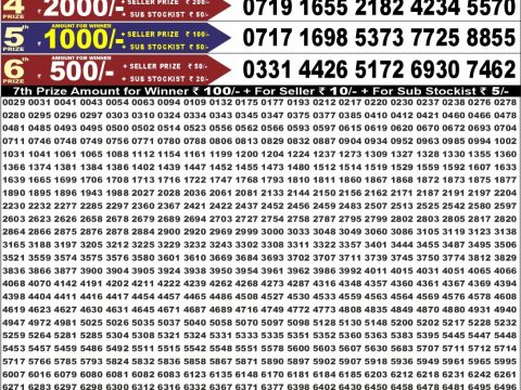 Punjab State Dear 50 Chief Thursday Weekly Lottery Result 06/08/26