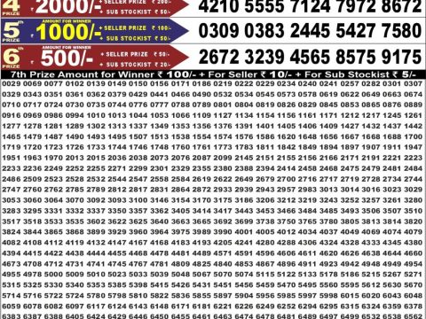 Punjab State Dear 50 Ranger Sunday Weekly Lottery Result 09/08/26