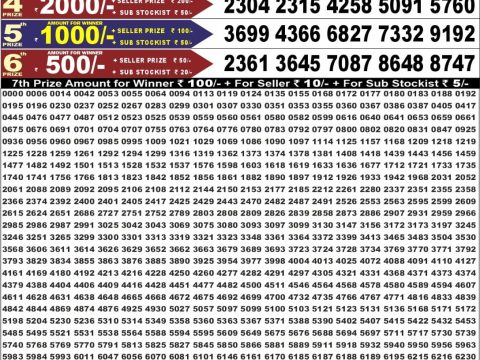 Punjab State Dear 50 Ranger Sunday Weekly Lottery Result 23/08/26