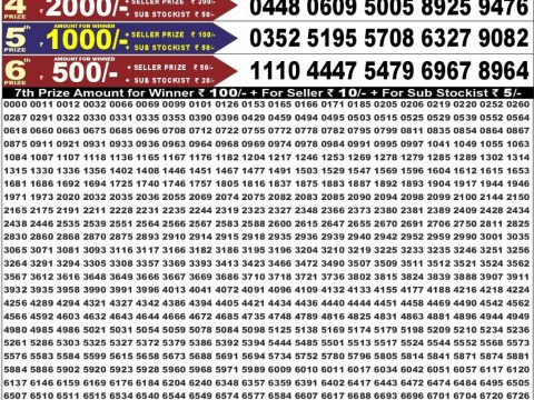 Punjab State Dear 50 Chief Thursday Weekly Lottery Result 03/09/26