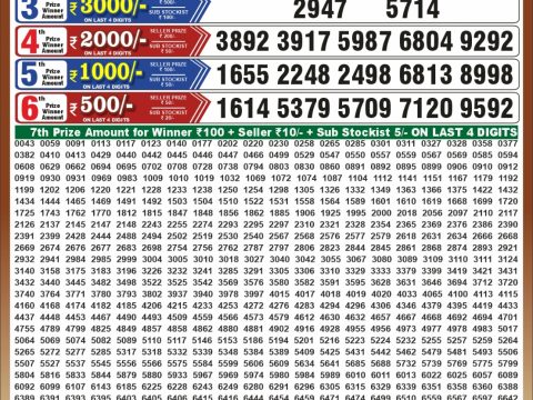 Punjab State Dear 50 Ranger Sunday Weekly Lottery Result 11/10/26