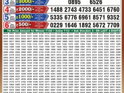 Punjab State Dear 50 Beast Monday Weekly Lottery Result 19/10/26