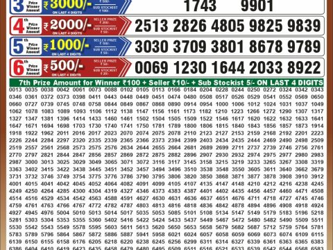 Punjab State Dear 50 Buster Wednesday Weekly Lottery Result 28/10/26