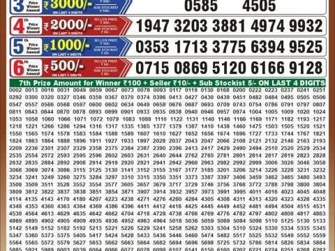 Punjab State Dear 50 Jackal Saturday Weekly Lottery Result 31/10/26