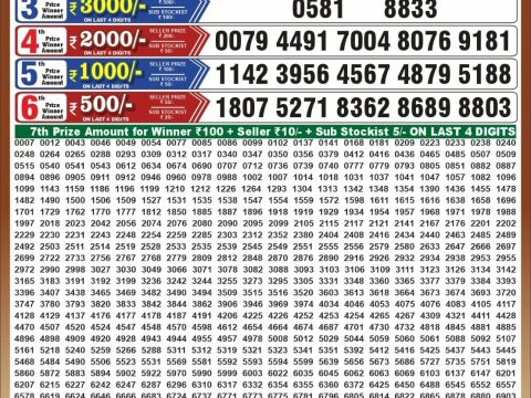 Punjab State Dear 50 Chief Thursday Weekly Lottery Result 22/10/26